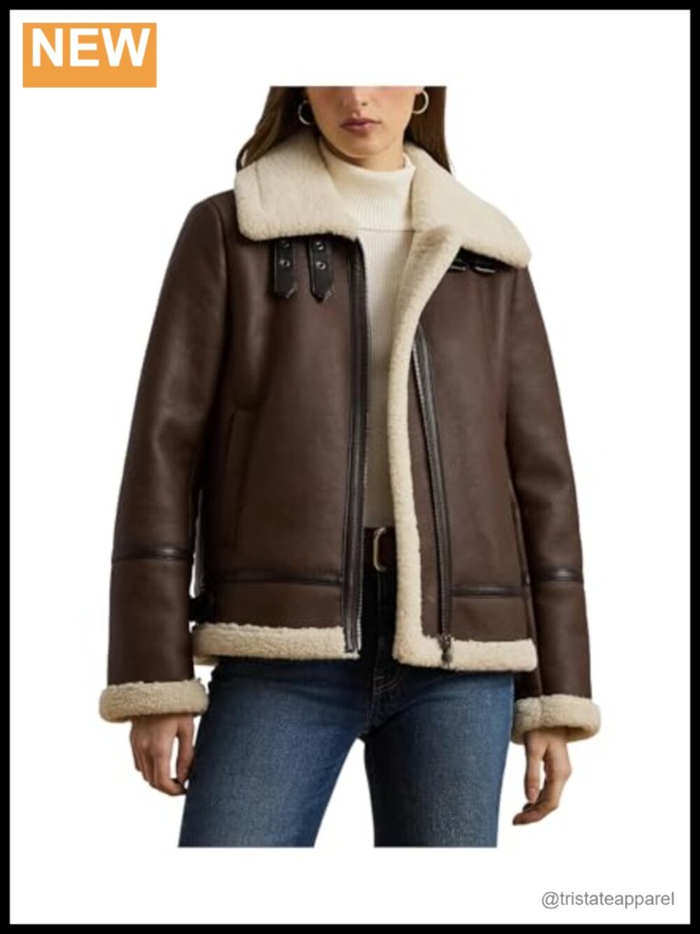 Faux Leather Single Breasted Jacket